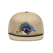 Wood Duck Flat Brim Rope Hat