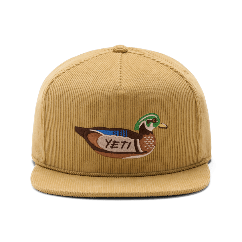 YETI® Duck Corduroy Flat Brim Rope Hat